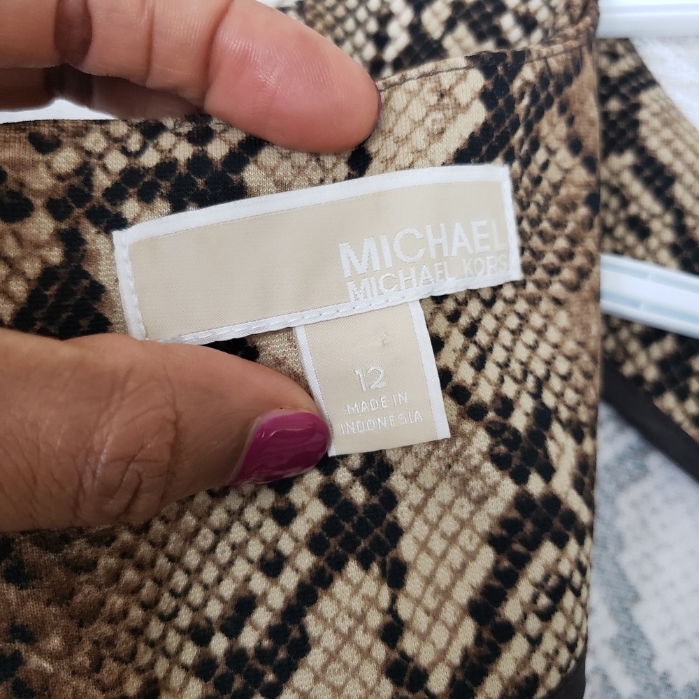 MICHAEL MICHAEL KORS Animal Print Shift Dress